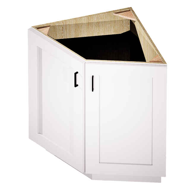 BAE24 - ANGLE BASE CABINET - DOUBLE DOOR