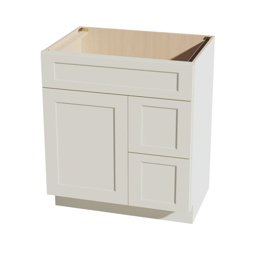 VSD30L - 30”W VANITY SINK BASE COMBO - LEFT