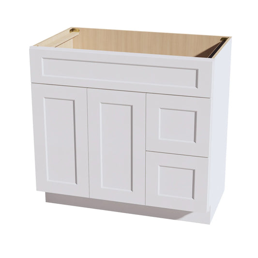 VSD36R - 36”W VANITY SINK BASE COMBO - RIGHT